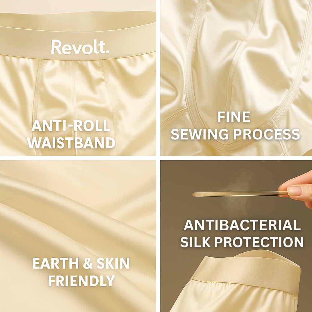 Revolt 100% Silk Boxers | Premium Comfort, Sustainably Made