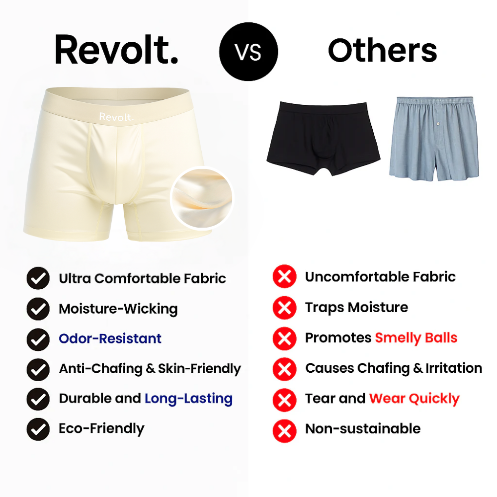 Revolt 100% Silk Boxers | Premium Comfort, Sustainably Made