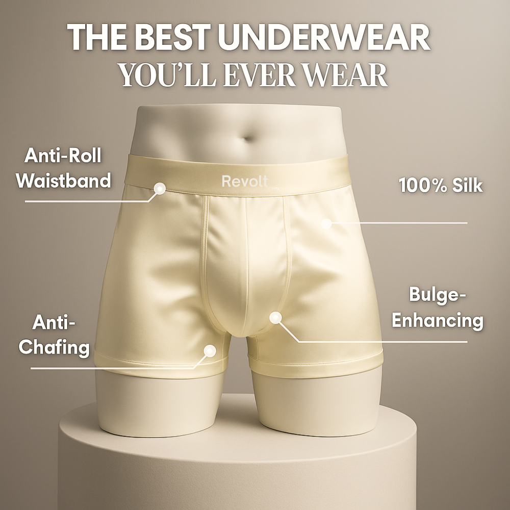 Revolt 100% Silk Boxers | Premium Comfort, Sustainably Made